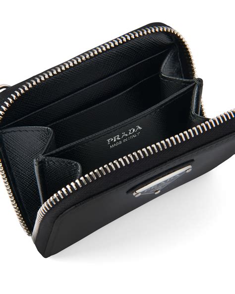 prada card case sale|Prada saffiano leather card case.